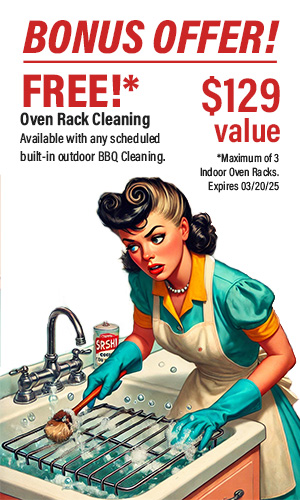 Free oven rack cleaning